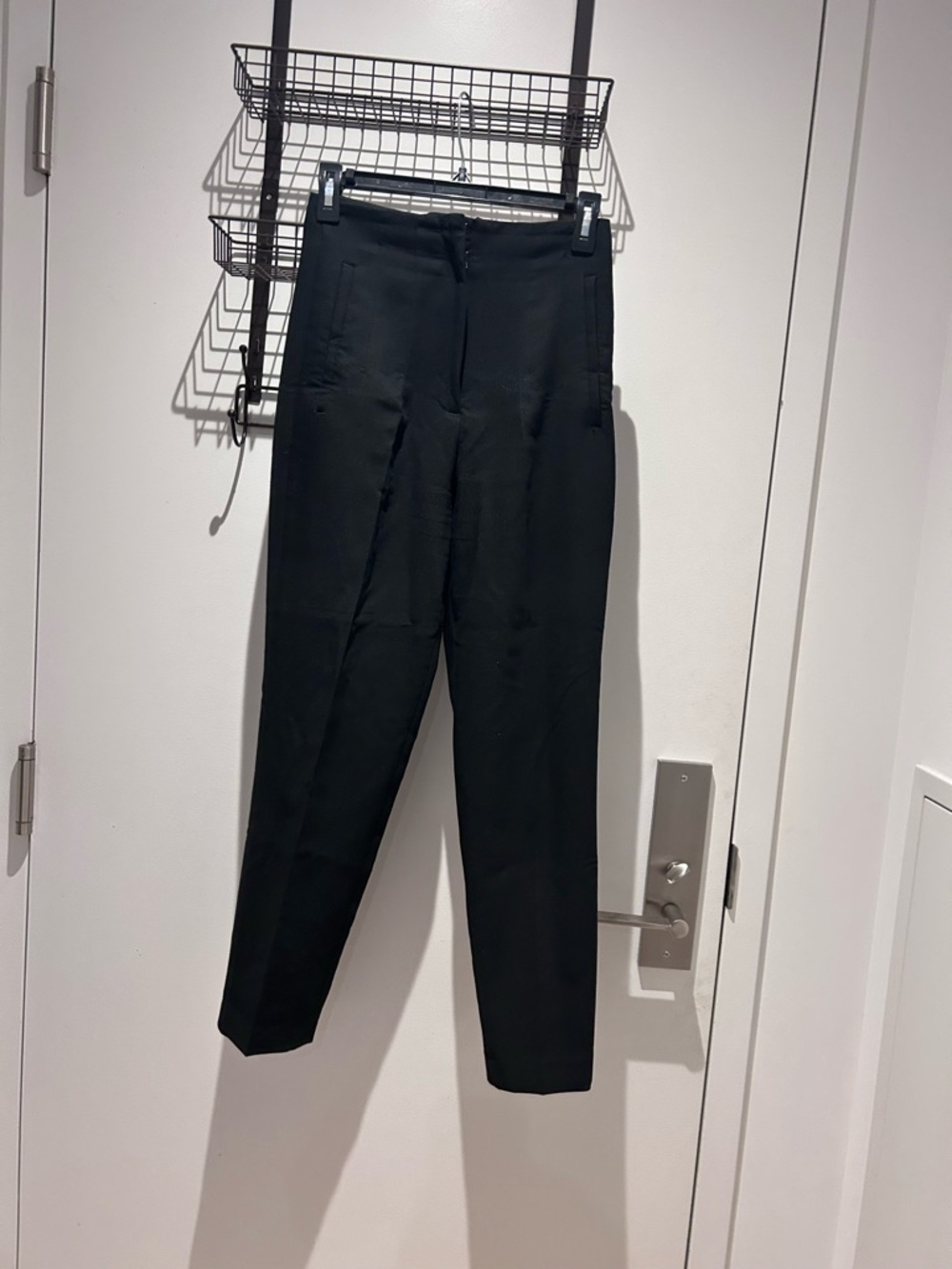 Zara Black Tailored High-Waist Trousers